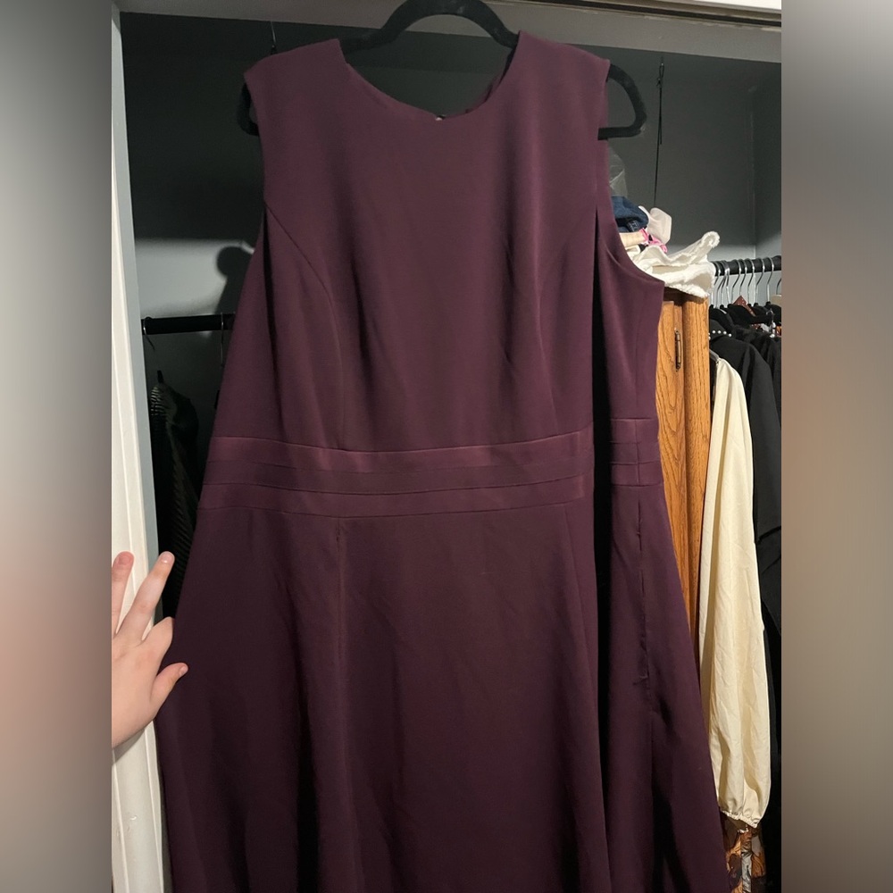 Marron Calvin Klein dress flared dress